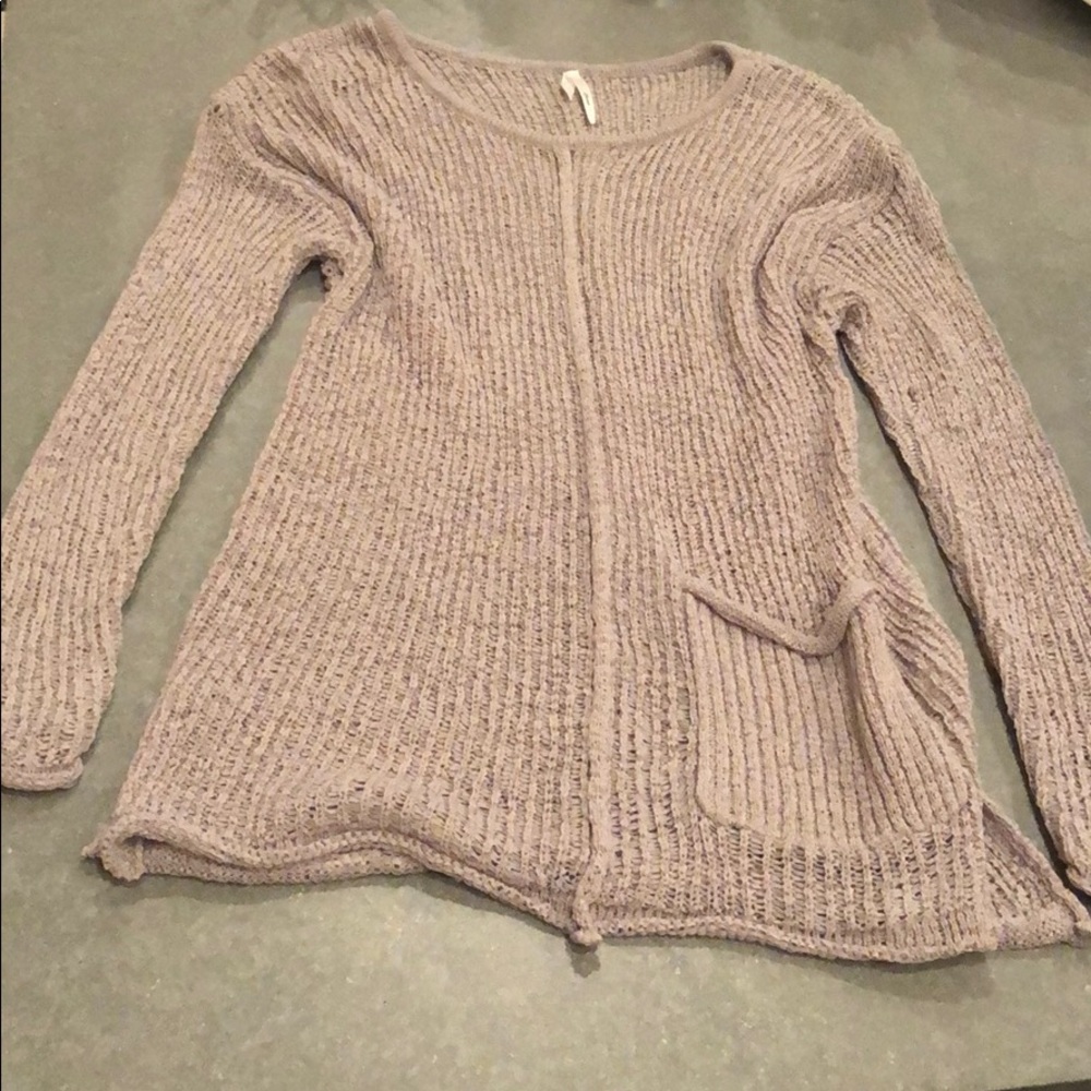Super cute cotton mesh sweater